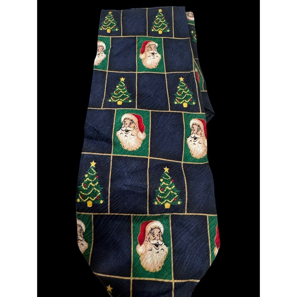 Vintage Robert Stock Silk Santa Tie